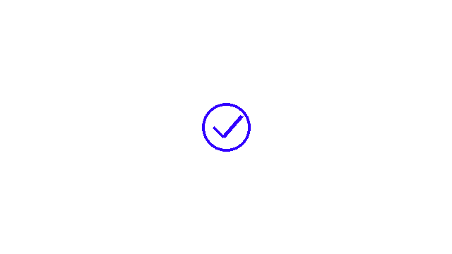 Chart vouch checkmark pulse loop